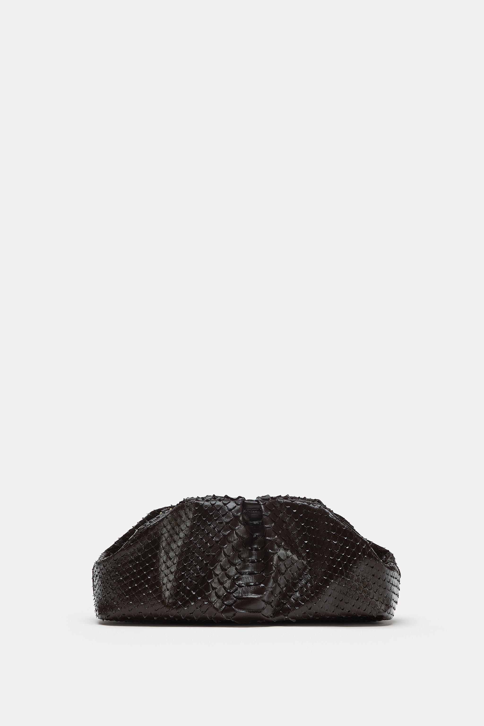 SAC À MAIN EN FORME D’ENVELOPPE À IMPRIMÉ ANIMALIER